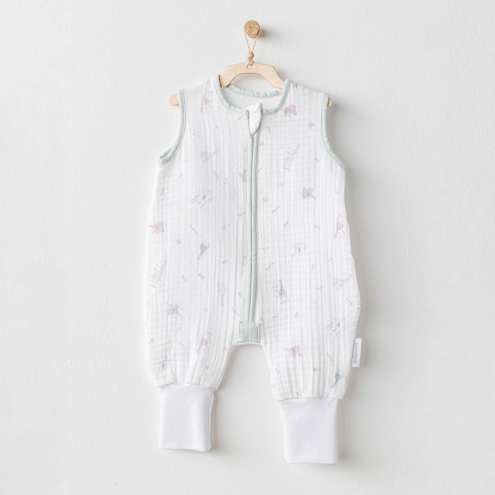 ANW-AC25520Kız Bebek Tulum Romper  Love Family Muslin AC25520