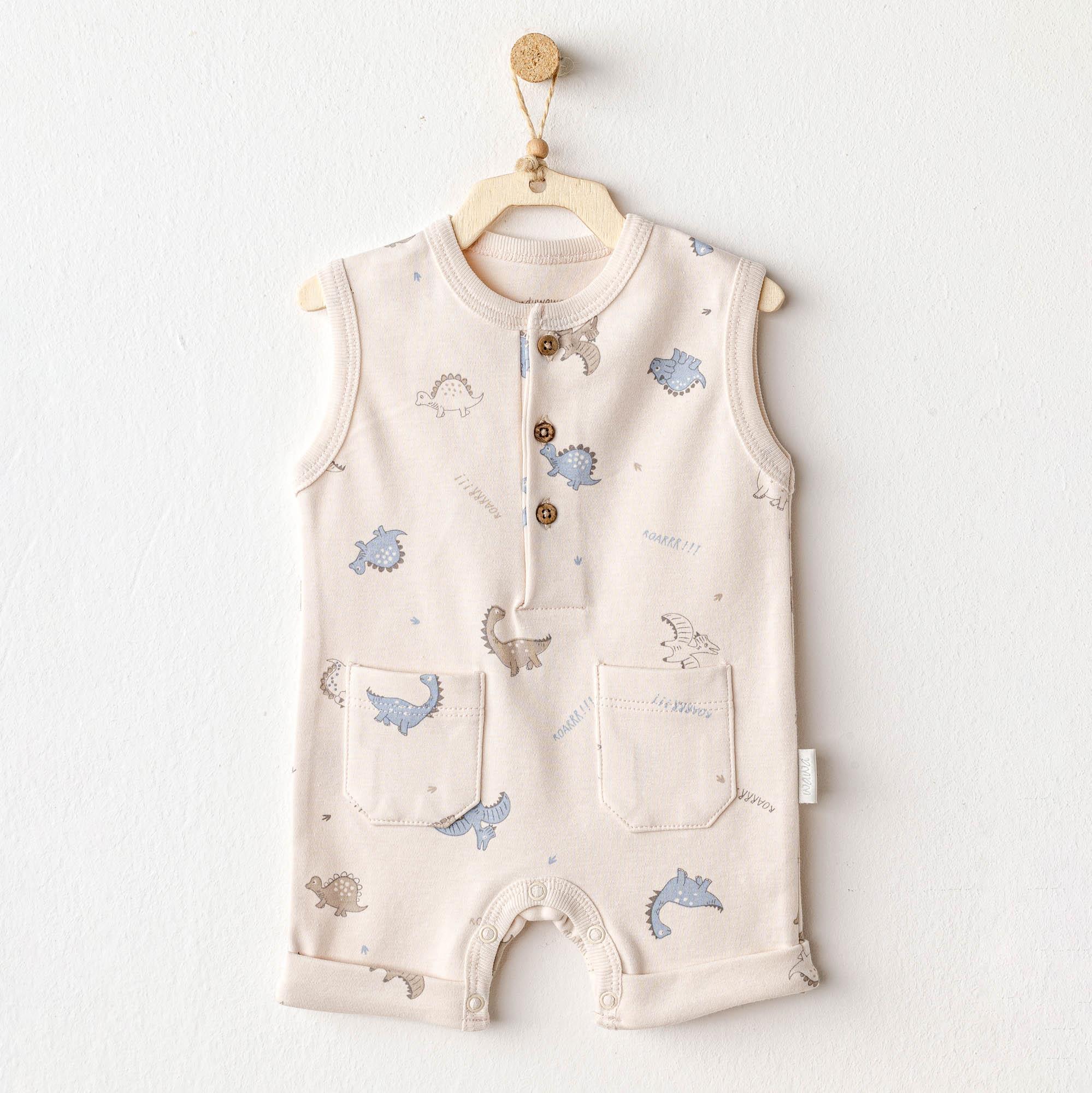 ANW-AC25913Erkek Bebek Tulum Romper Dino AC25913