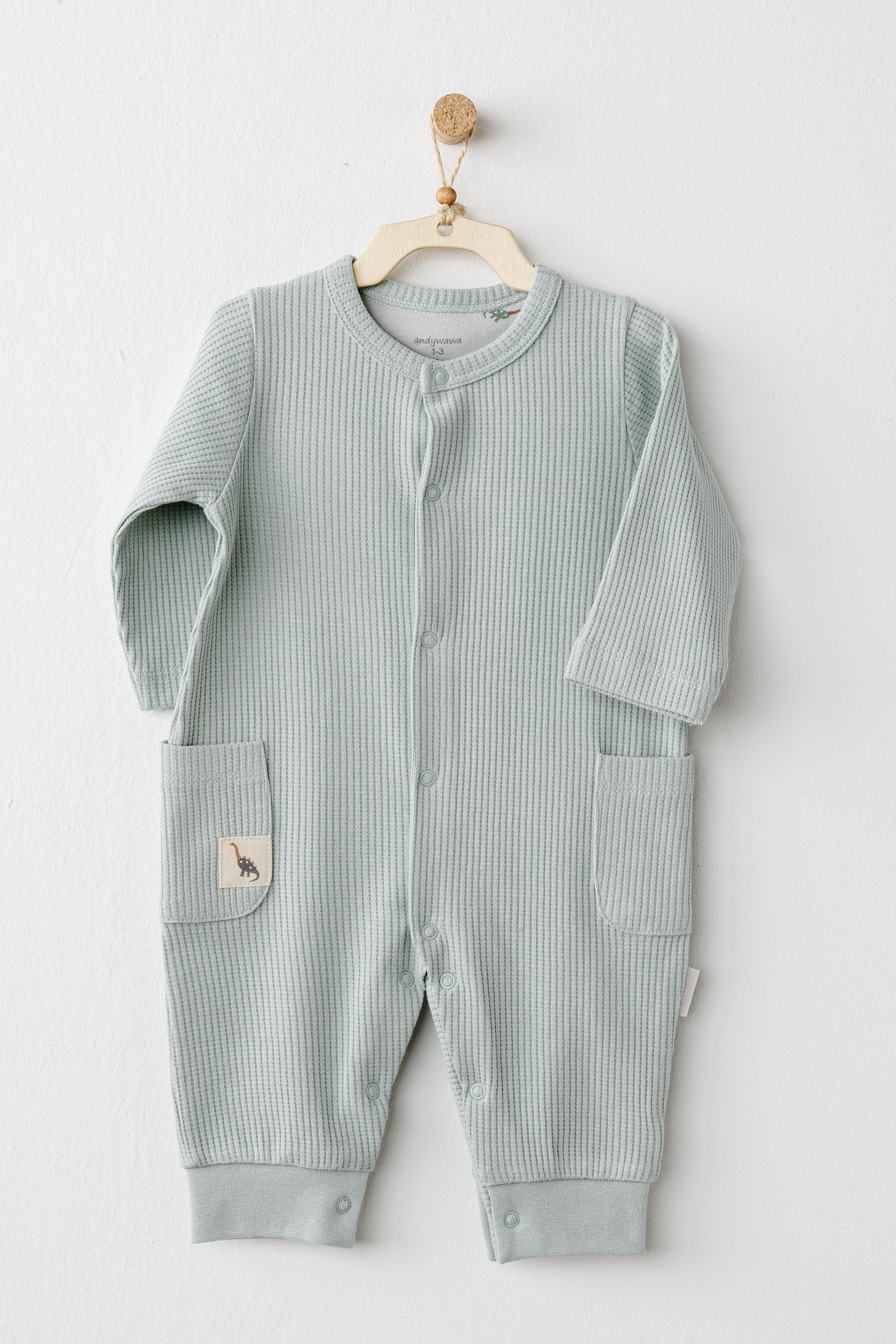 ANW-AC26013Erkek Bebek Tulum Romper ANW-AC26013