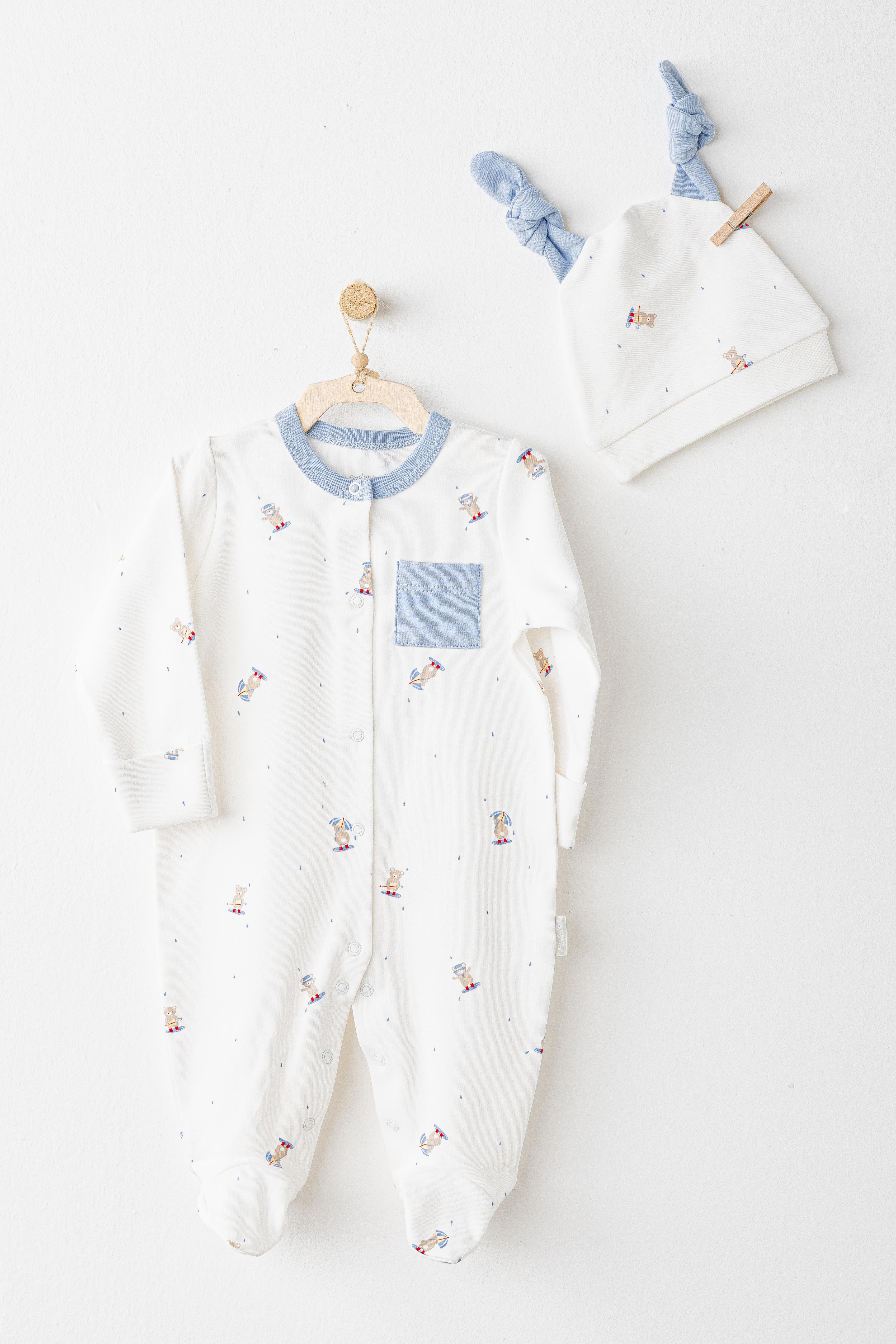 ANW-AC26076Erkek Bebek Tulum Takım Romper ANW-AC26076