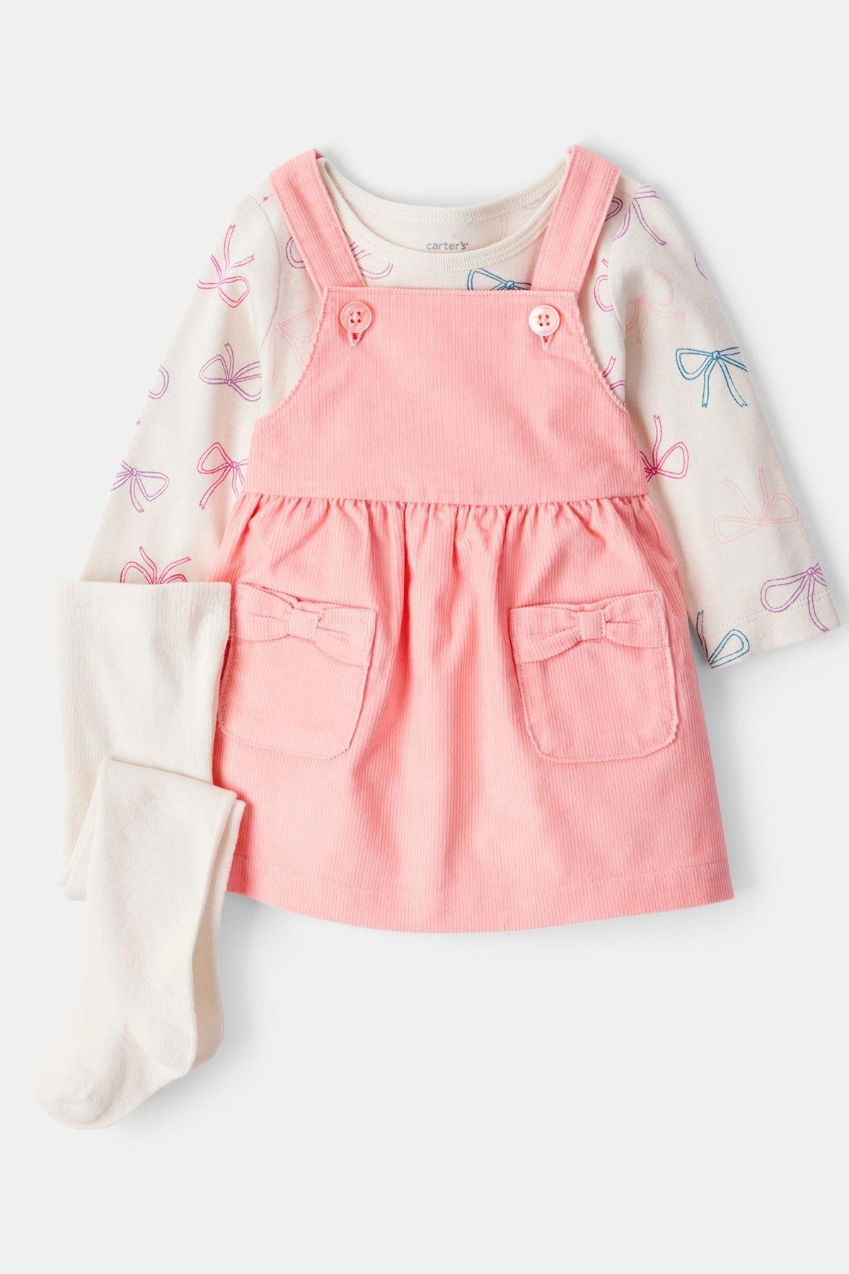 CTR-1T567310Kız Bebek Salopet Set CTR-1T567310