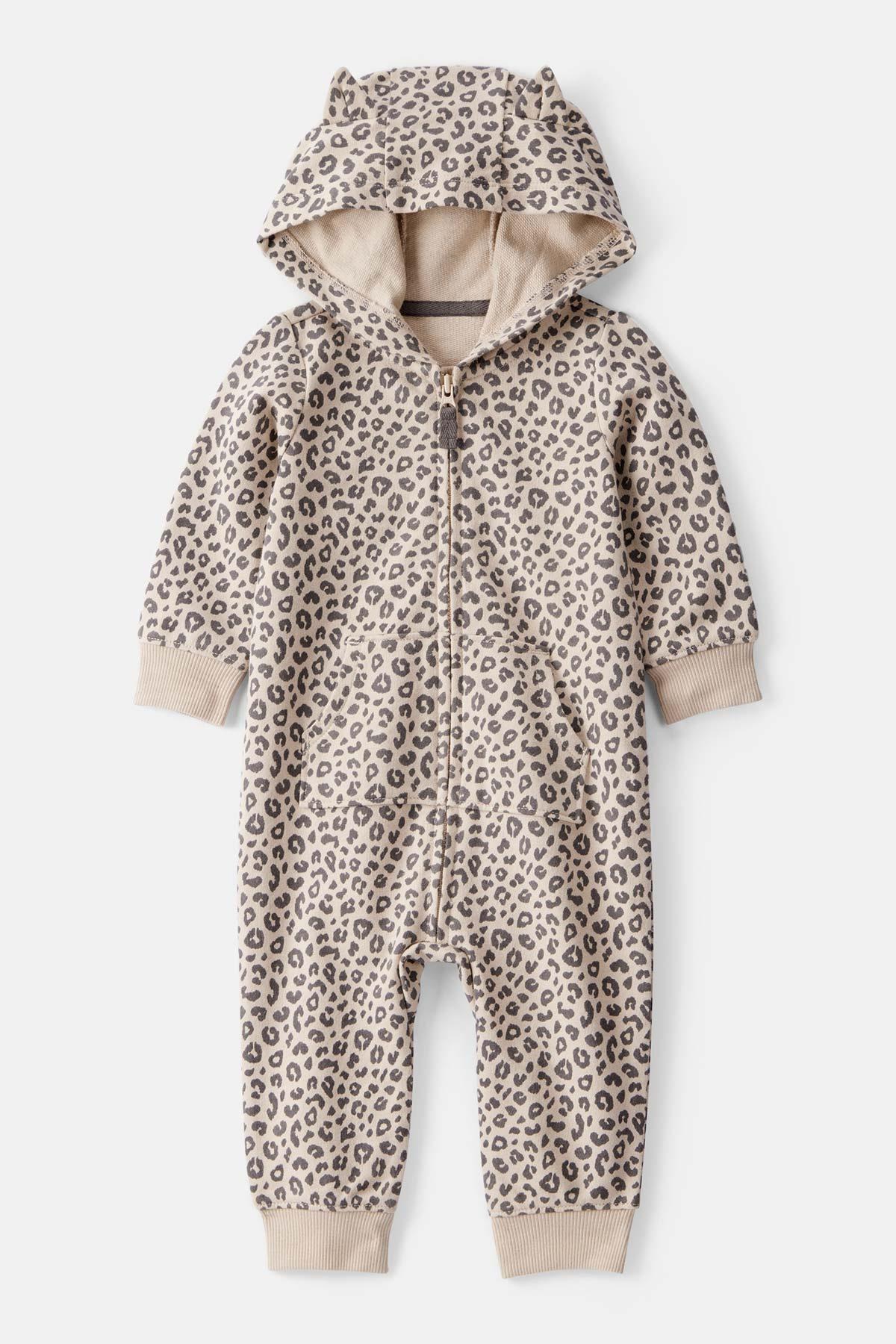 CTR-1T568710Kız Bebek Kapüşonlu Tulum CTR-1T568710