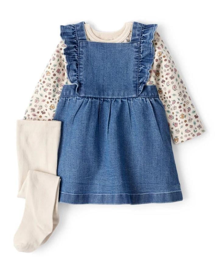 CTR-1T600510Kız Bebek Salopet Set CTR-1T600510