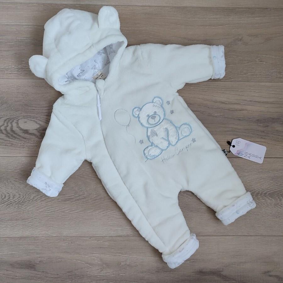 ANB-2130Erkek Bebek Ayılı Soft Uyku Tulum ANB-2130