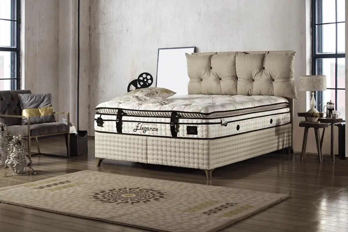 Elegance Pedli Torba ve Dinamik Yaylı Omurga Destekli Yatak Seti