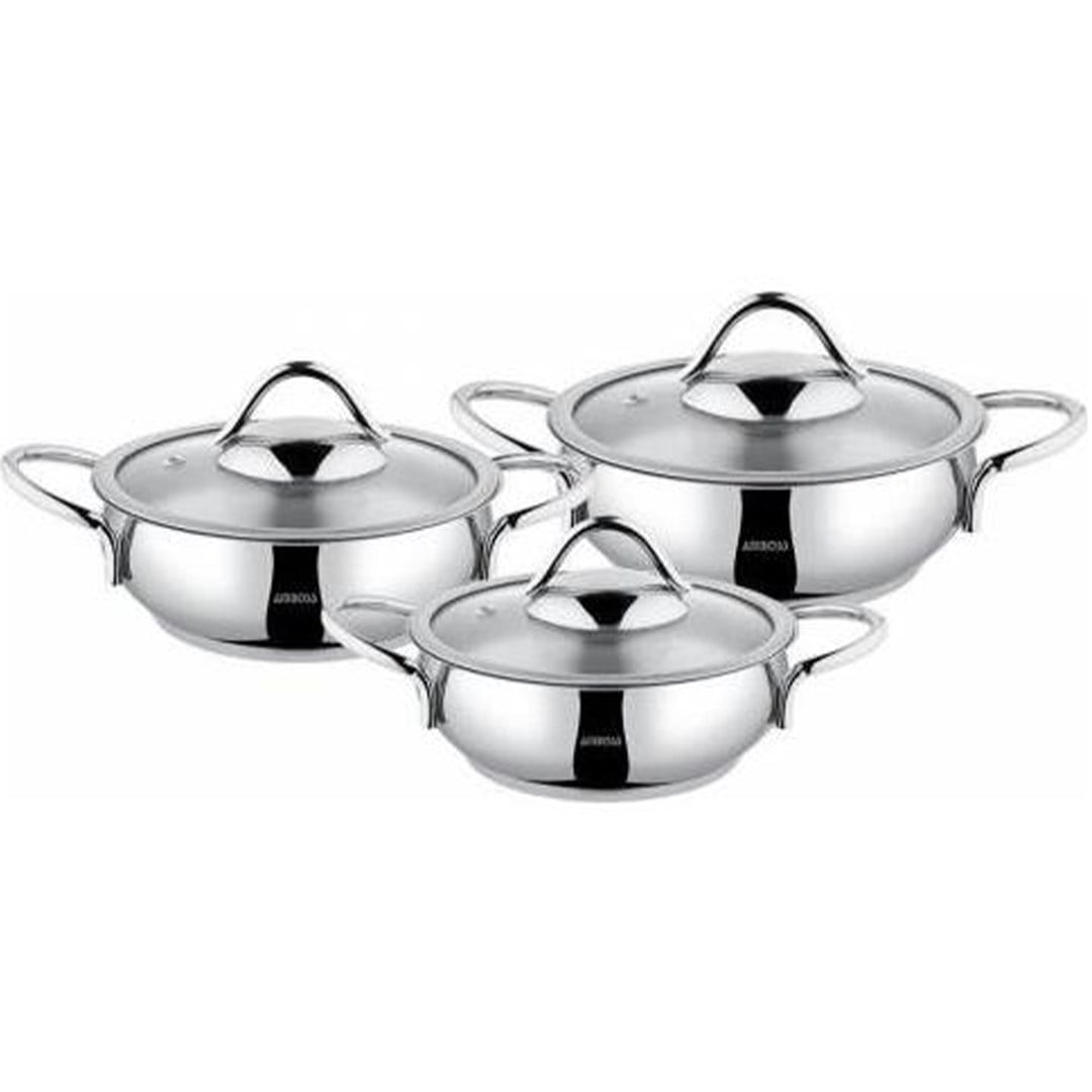 Amboss Stone 6 Parça Çelik Sahan Seti