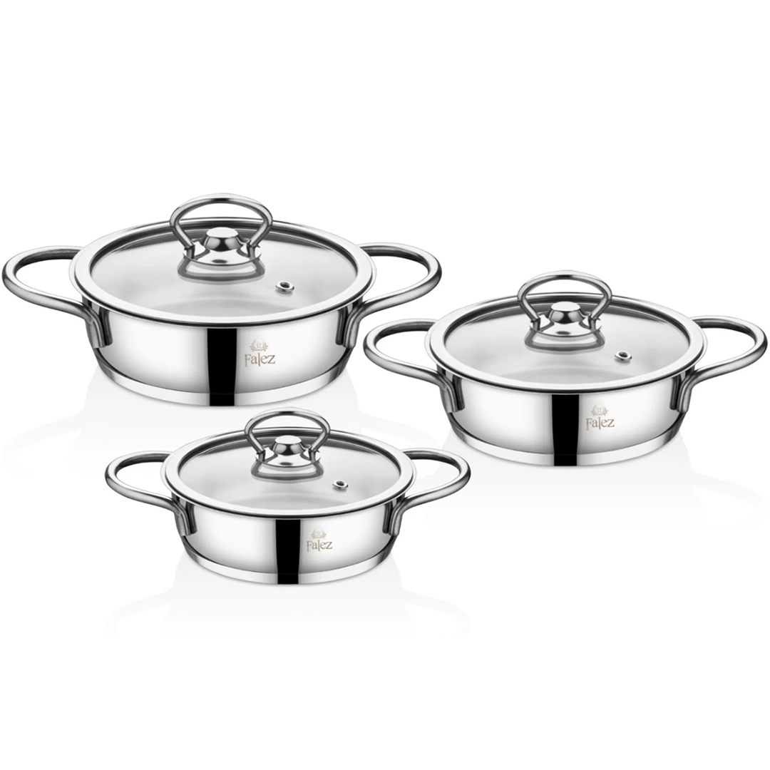 Falez Dolunay 6 Parça Çelik Sahan Set