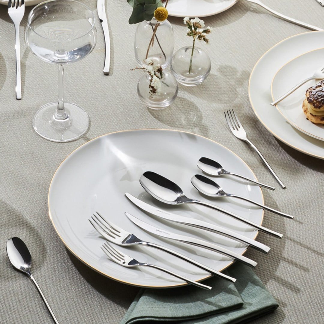 Karaca Dora 316+ Çelik 84 Parça 12 Kişilik Premium Çatal Kaşık Bıçak Seti Kutulu