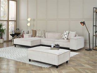 LİNZ Geniş Oturumlu Modern Rahat L Köşe Koltuk Takımı