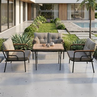 Ekon Cappucino 2+1+1 Bahçe Balkon Takımı