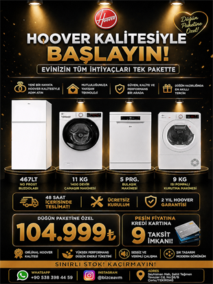 Hoover 4'lü Beyaz Eşya Seti