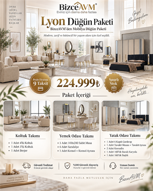 Lyon Mobilya Düğün Paketi