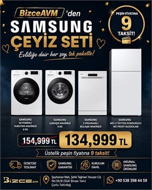 Samsung 4'lü Beyaz Eşya Düğün Paketi