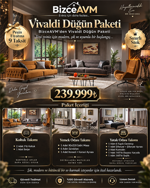 Vivaldi Mobilya Düğün Paketi