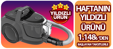 Fakir Cooper BL 3048 Toz Torbasız Gri Renk Elektrikli Süpürge