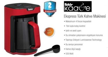 Fakir Kaave Express Türk Kahvesi Makinesi Kırmızı