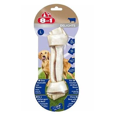 8in1 Delights Bones Biftekli Düğümlü Köpek Ödül Kemiği 85Gr (L)