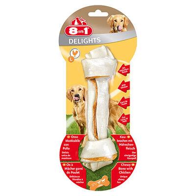 8in1 Delights Bones Tavuklu Düğümlü Köpek Ödül Kemiği  85Gr (L)