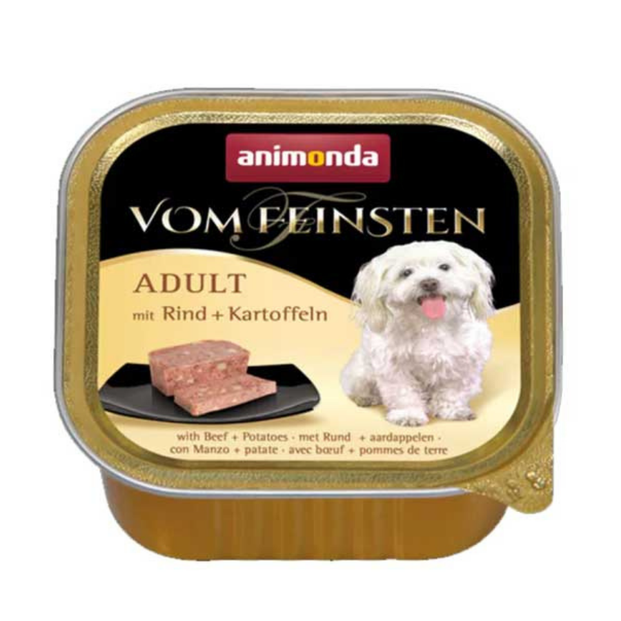 Animonda Vom Feinsten Biftekli ve Patatesli Yetişkin Köpek Konservesi 150Gr