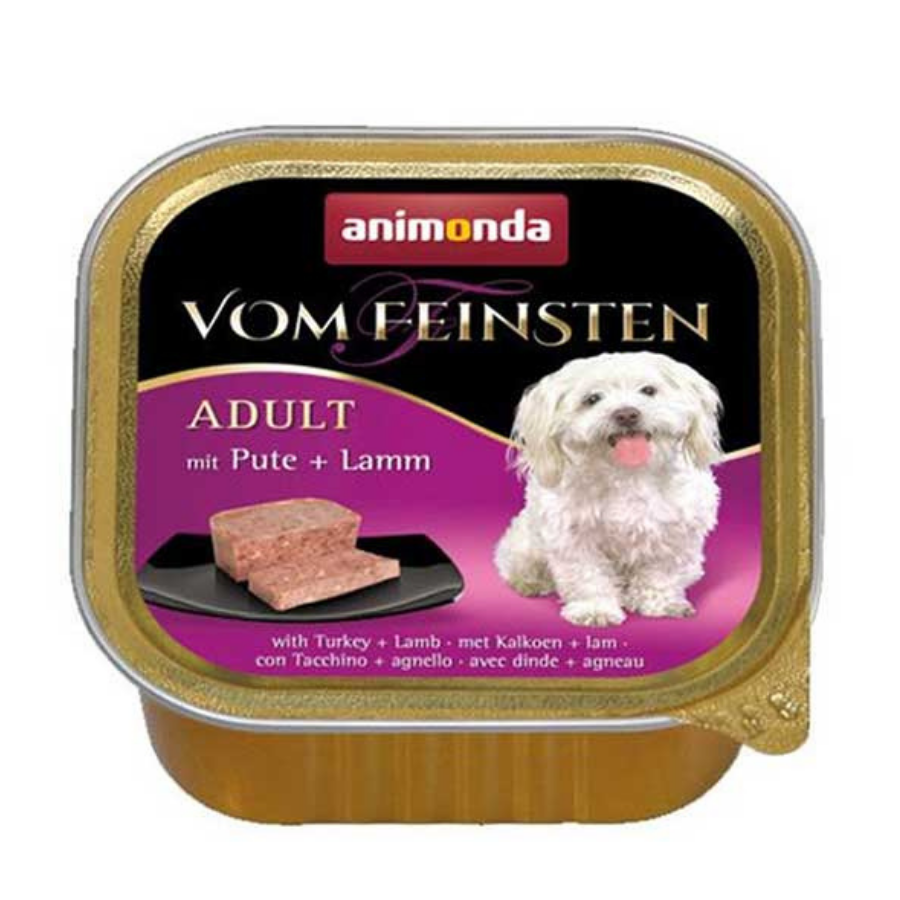 Animonda Vom Feinsten Hindili ve Kuzulu Yetişkin Köpek Konservesi 150Gr