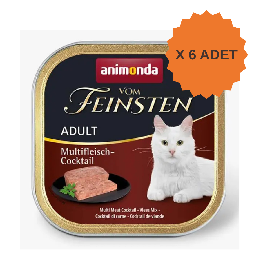 Animonda Vom Feinsten Karışık Etli Yetişkin Kedi Konservesi 100Gr X 6 Adet