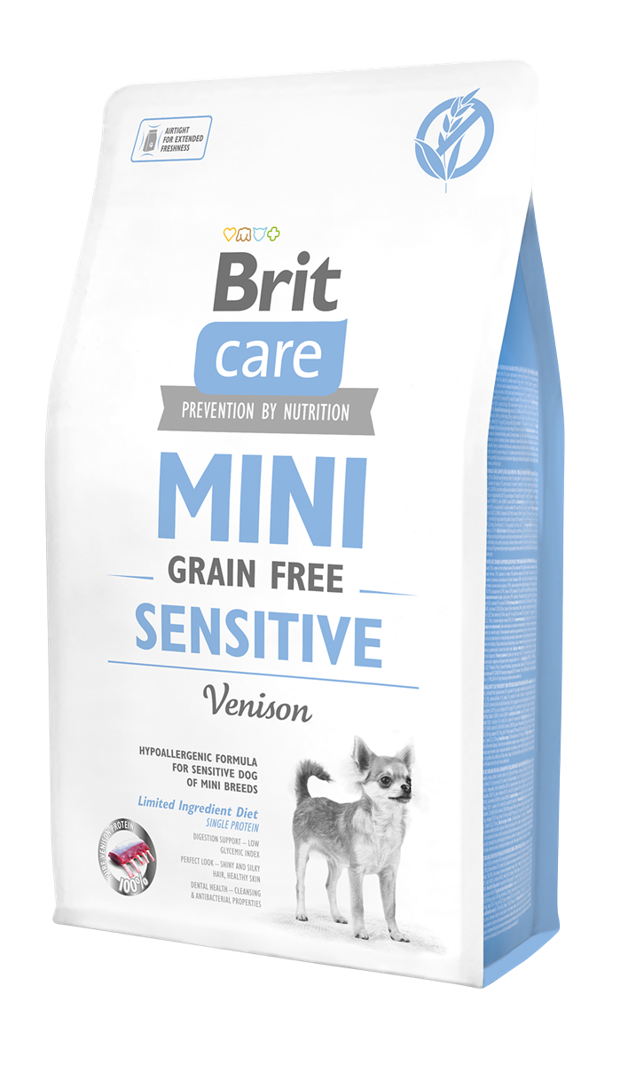 Brit Care Sensitive Hipoalerjenik Geyik Etli Tahılsız Küçük Irk Yetişkin Köpek Maması 2Kg