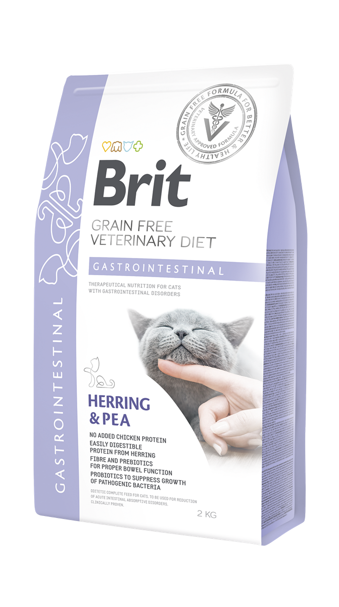 Brit Veterinary Diet Gastrointestinal Sindirim Sistemi Destekleyici Tahılsız Yetişkin Kedi Maması 2Kg