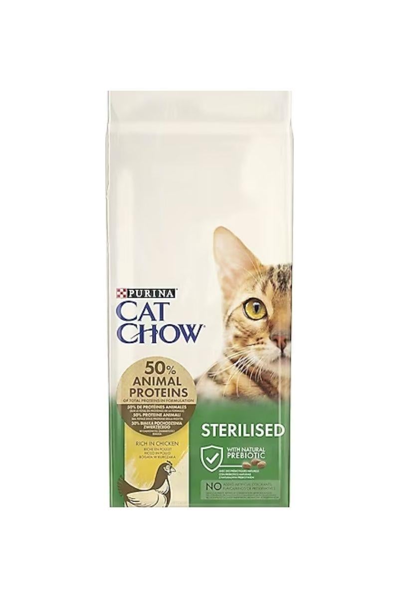 Cat Chow Sterilised Tavuklu Kısırlaştırılmış Yetişikin Kedi Maması 15 Kg