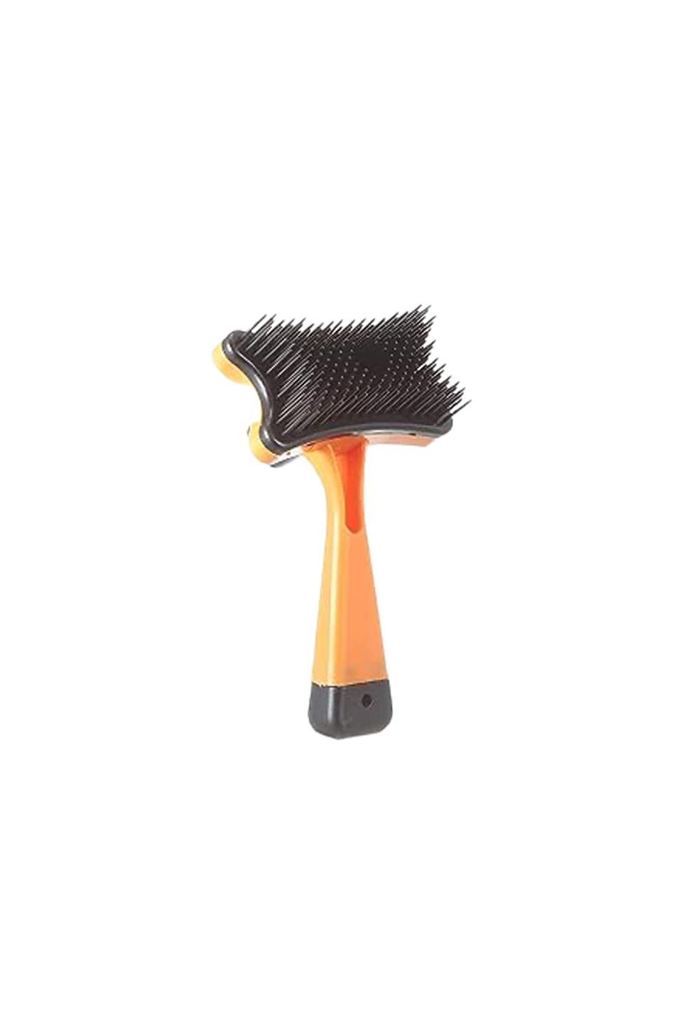 ChengtaiPet İnce Dişli Basmalı Tarak Turuncu S