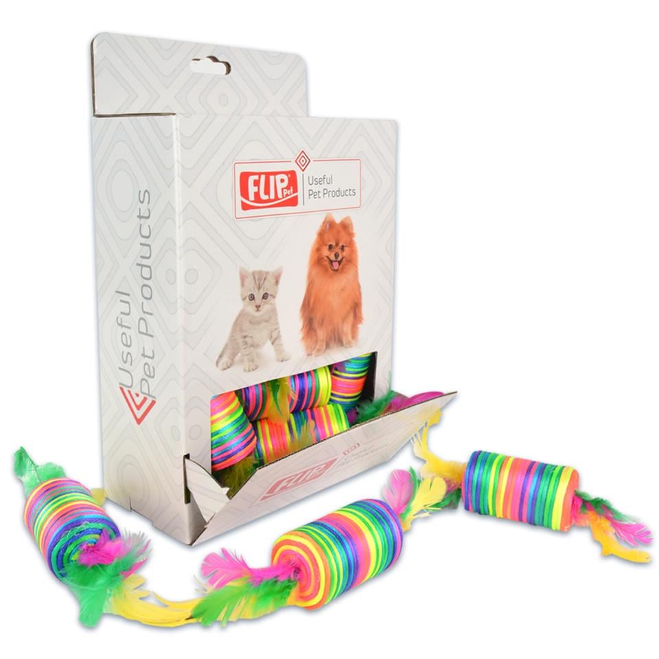 Flip Pet Tüylü Silindir Kedi Oyuncağı