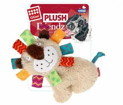 GiGwi Plush Friendz Sesli Aslan Peluş Köpek Oyuncağı (M)