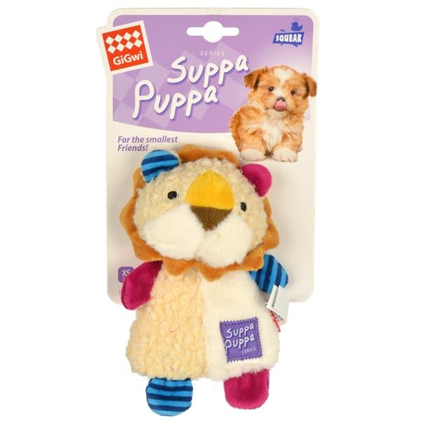 GiGwi Suppa Puppa Sesli Aslan Peluş Köpek Oyuncağı 16cm
