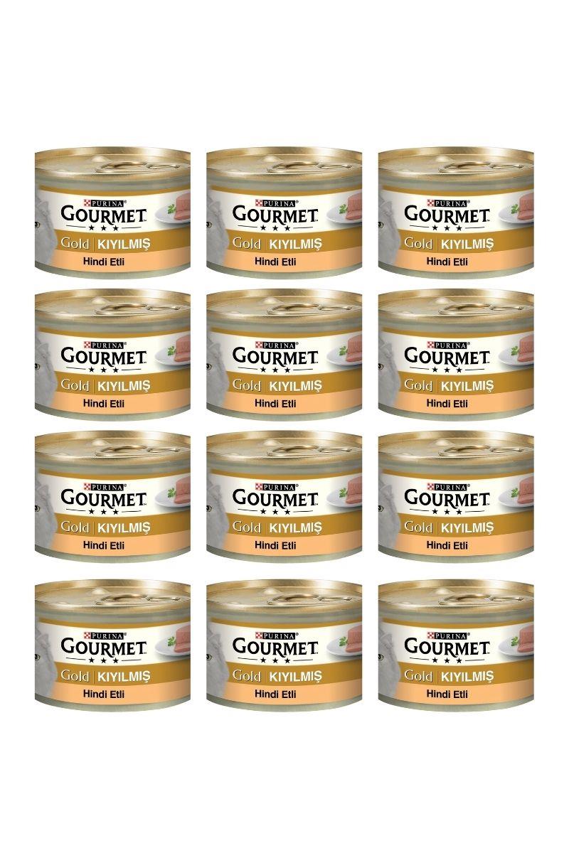 Gourmet Gold Kıyılmış Hindili Kedi Konservesi 85 Gr x 12 Adet