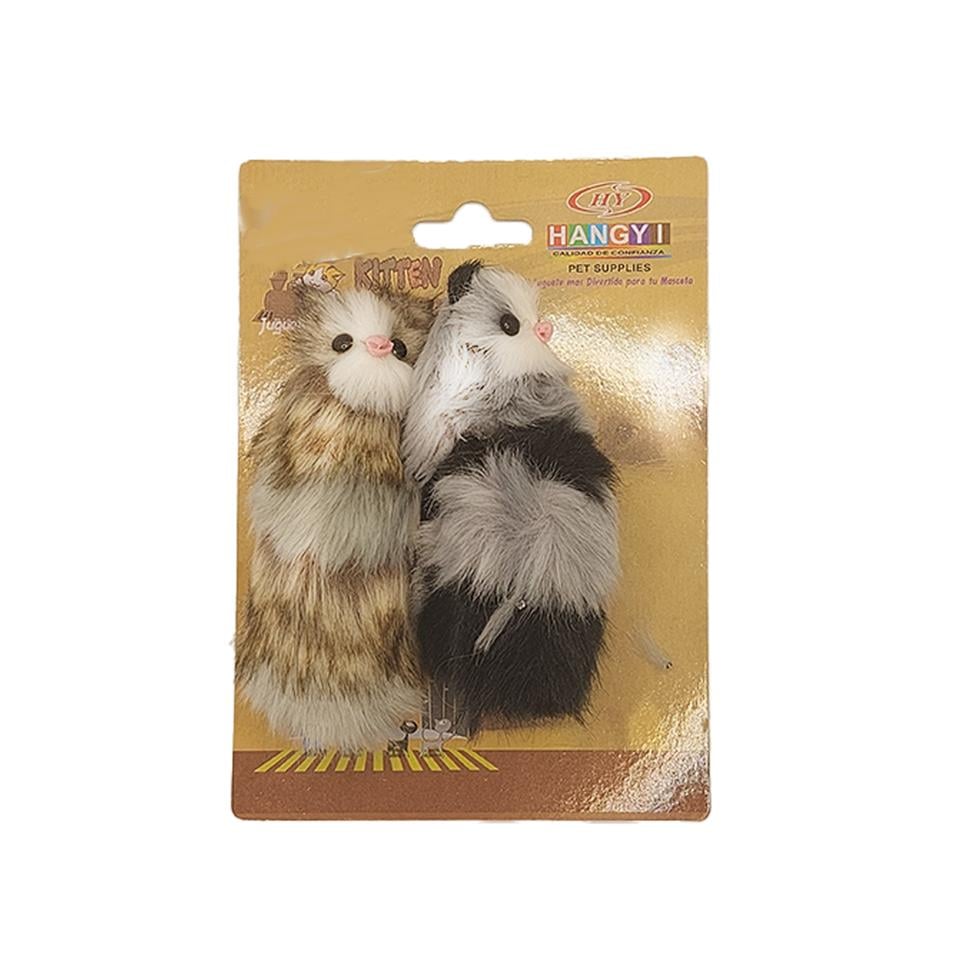 Hangyi Peluş Kedi Oyuncağı 2'li Kunduz