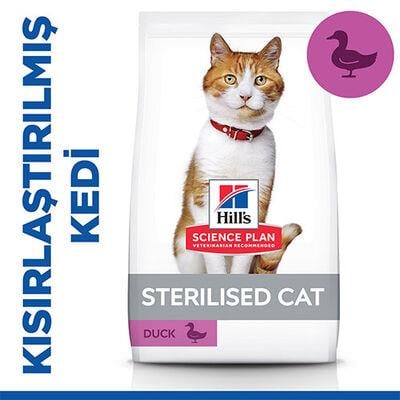Hill's SCIENCE PLAN Sterilised Ördekli Kısırlaştırılmış Yetişkin Kedi Maması 8Kg+2Kg Hediye