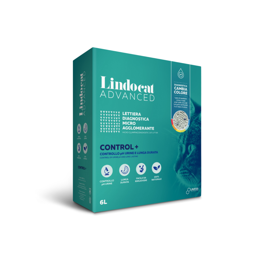 Lindocat Advanced Control Hastalık Teşhis Eden Renk Değiştiren Topaklanan Kedi Kumu 6L