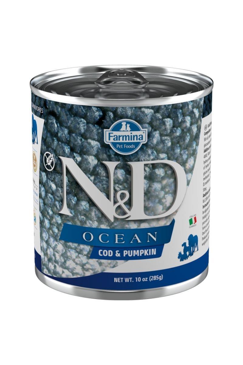 N&D Ocean Morina Balığı ve Balkabaklı Yetişkin Köpek Konservesi 285 Gr