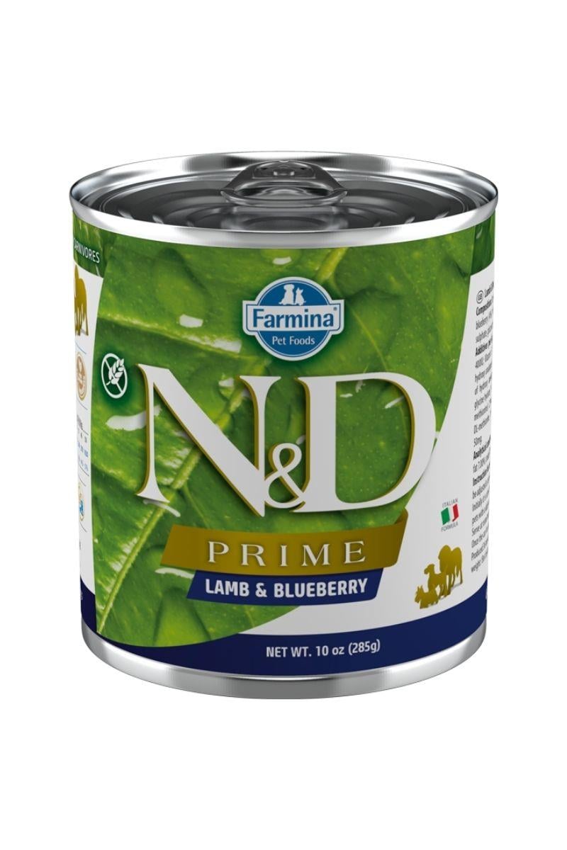 N&D Prime Kuzu ve Yabanmersinli Tahılsız Yetişkin Köpek Konservesi 285 Gr