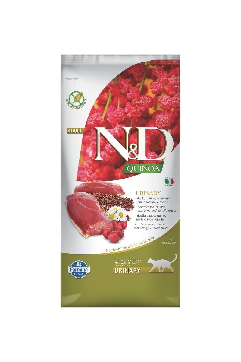N&D Quinoa Tahılsız Urinary Ördek Yetişkin Kedi Maması 5 Kg