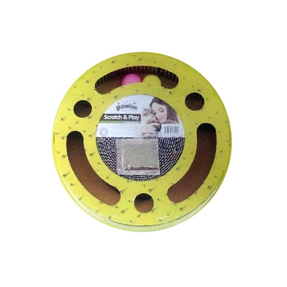 Pawise Scratch & Play Oyun Toplu Yuvarlak Kedi Tırmalama Kartonu 