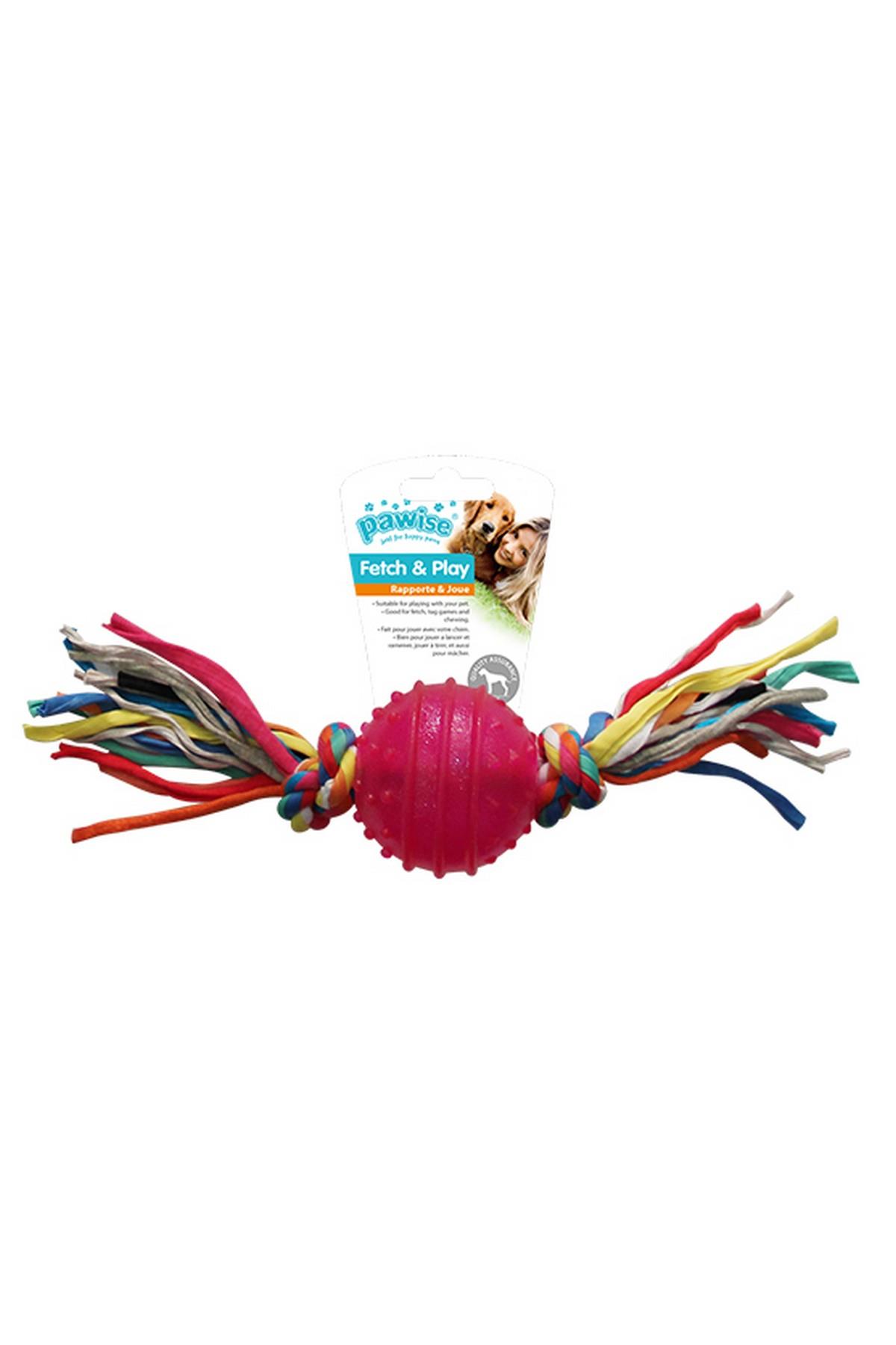 Pawise Toplu Diş İpi Köpek Oyuncağı 24 cm pembe