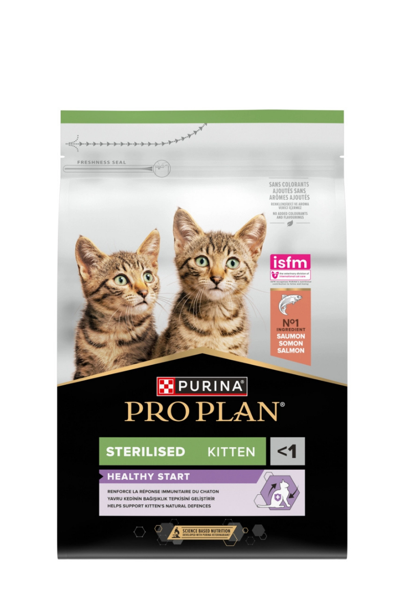 Pro Plan Kitten Sterilised Somonlu Kısırlaştırılmış Yavru Kedi Maması 3Kg