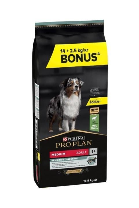 Pro Plan Medium Adult Sensitive Digestion Kuzulu Orta Irk Yetişkin Köpek Maması 16,5Kg