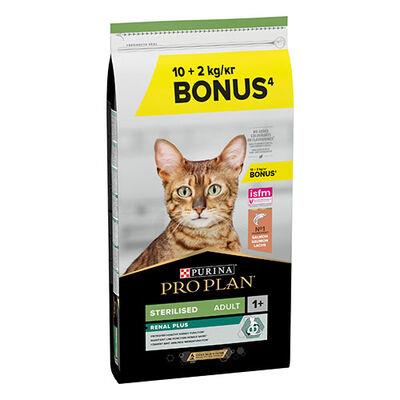 Pro Plan Renal Plus Sterilised Somonlu Kısırlaştırılmış Yetişkin Kedi Maması 10Kg + 2Kg Hediye