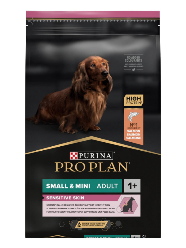 Pro Plan Small & Mini Adult Sensitive Skin Somonlu Küçük Irk Yetişkin Köpek Maması 7Kg