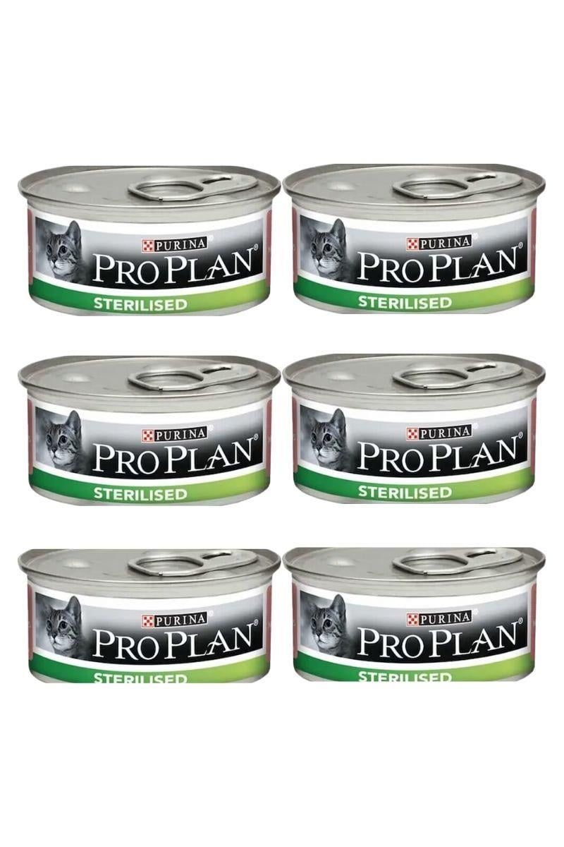 Pro Plan Somonlu ve Ton Balıklı Kısırlaştırılmış Kedi Konservesi 85gr x 6 Adet