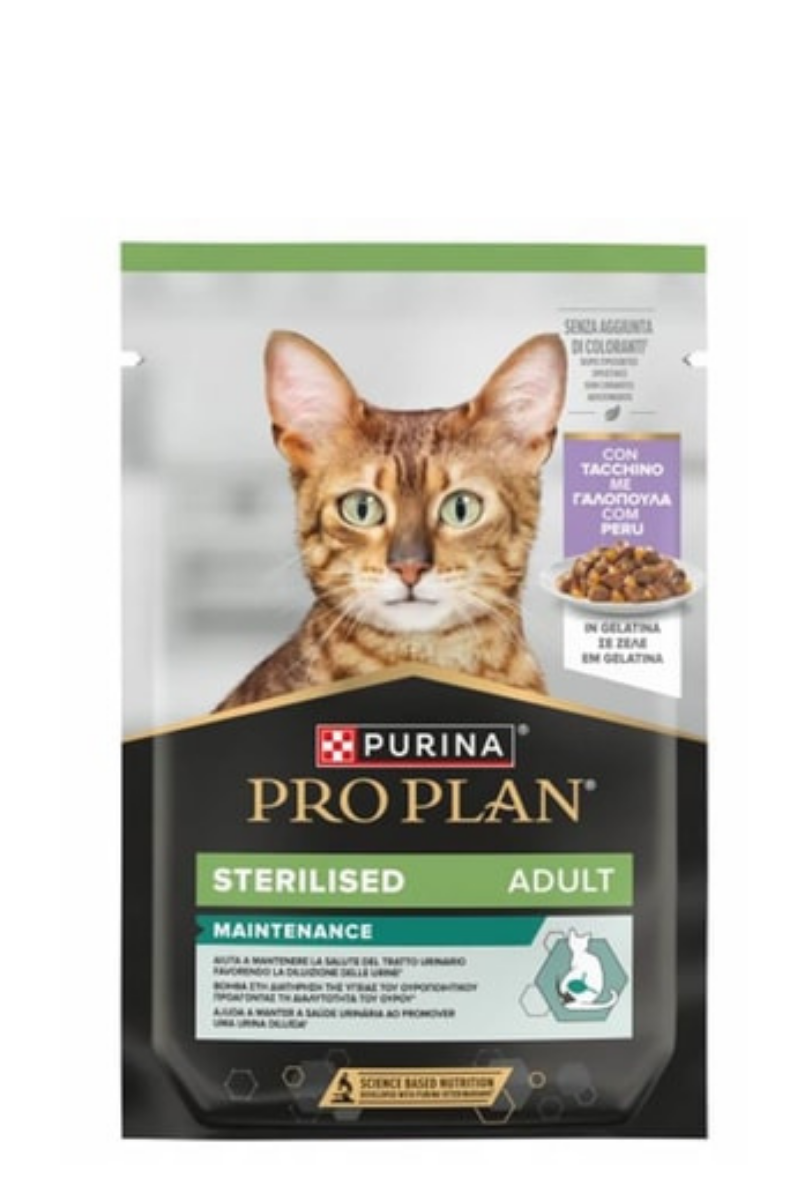 Pro Plan Sterilised Maintenance Hindili Kısırlaştırılmış Yetişkin Kedi Yaş Maması 85Gr