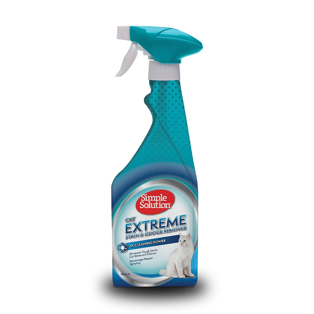Simple Solution Kediler için Extreme 3 Kat Etkili Leke ve Koku Giderici Sprey 500 ml 