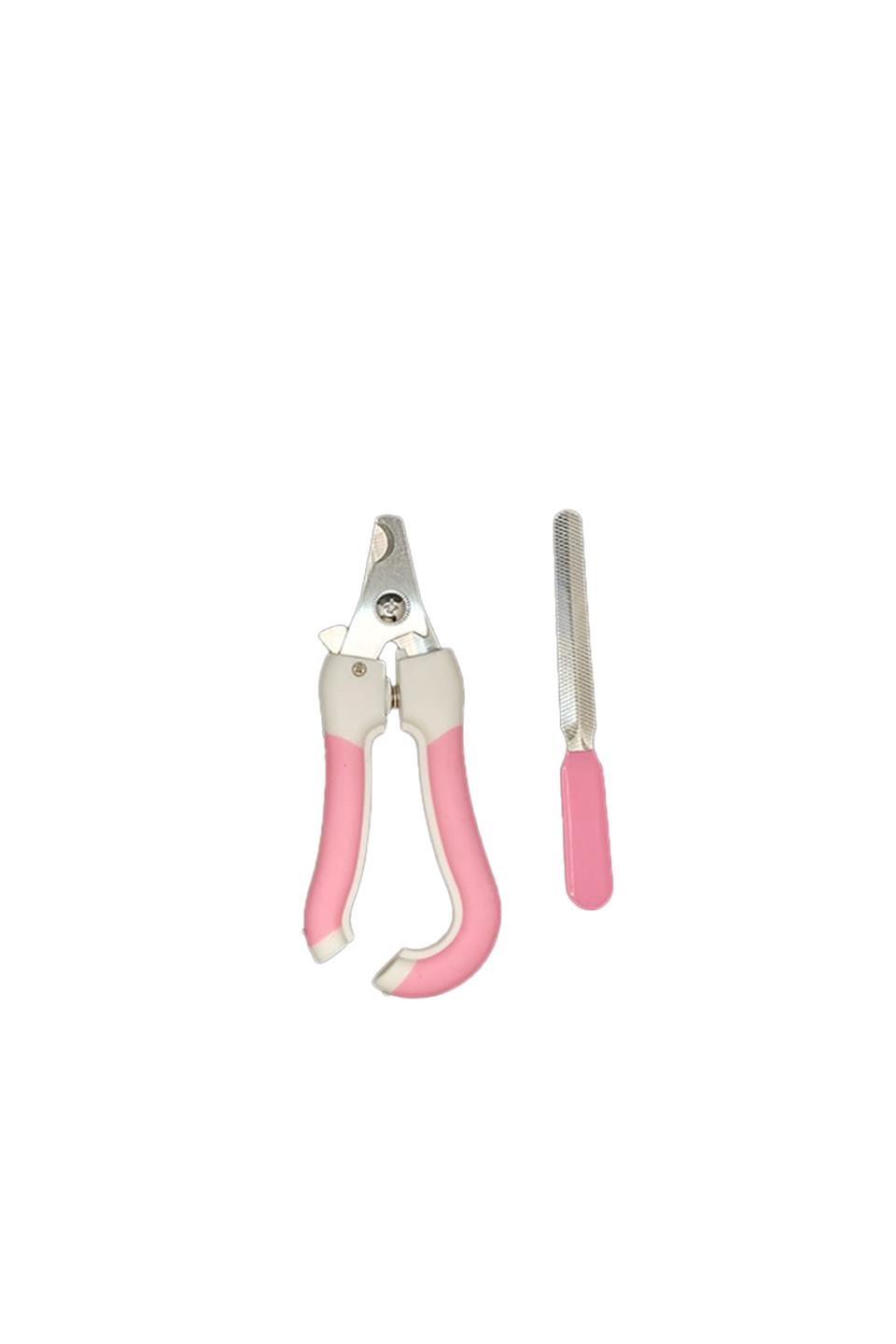 Taotaopets Kedi/ Köpek Tırnak Makası ve Törpü Seti Pembe 17 Cm