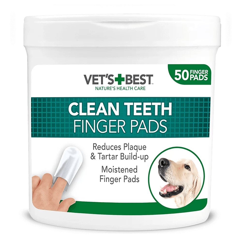Vet's Best Clean Teeth Köpek Diş Temizleme Parmak Pedi (50 Adet)